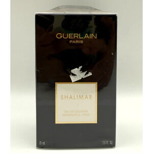 Shalimar Guerlain Eau de Cologne 2.5 oz Spray 75 ml Paris NIP Factory Sealed New